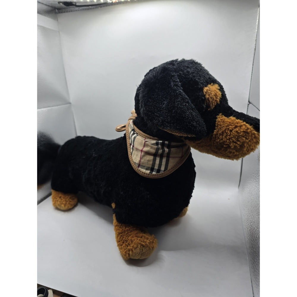Jaag Plush Daschund Weiner Dog Stuffed Animal Scheels 2020 Scarf 20" Puppy Lovey